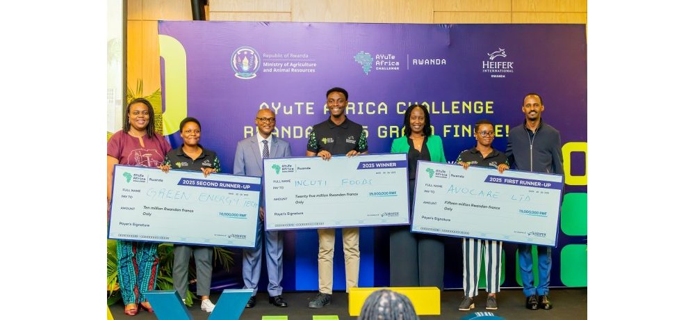 Heifer International Rwanda yagejeje igihembo cya ‘AYuTe Africa Challenge’ kuri miliyoni 65 Frw