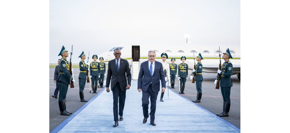Ku wa 27 Gicurasi, Perezida Paul Kagame yari mu ruzinduko rw’akazi muri Kazakhstan