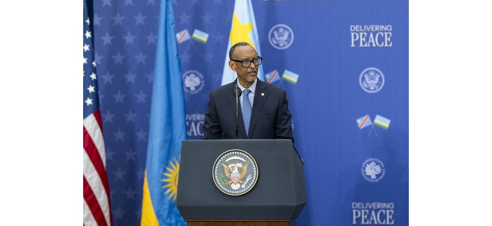 Perezida Kagame yavuze ko inzira y’amahoro yateguwe na Amerika iharuye neza kurusha izindi zabayeho
