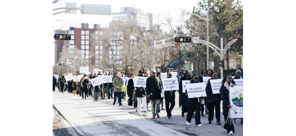 Abanyarwanda batuye muri Canada bakoze urugendo rwo Kwibuka