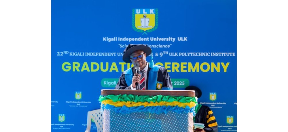Umuyobozi wa ULK Polytechnic Institute, Eng Musabyimana Jean Pierre, yashimiye abasoje amasomo, abasaba kurangwa n’indangagaciro