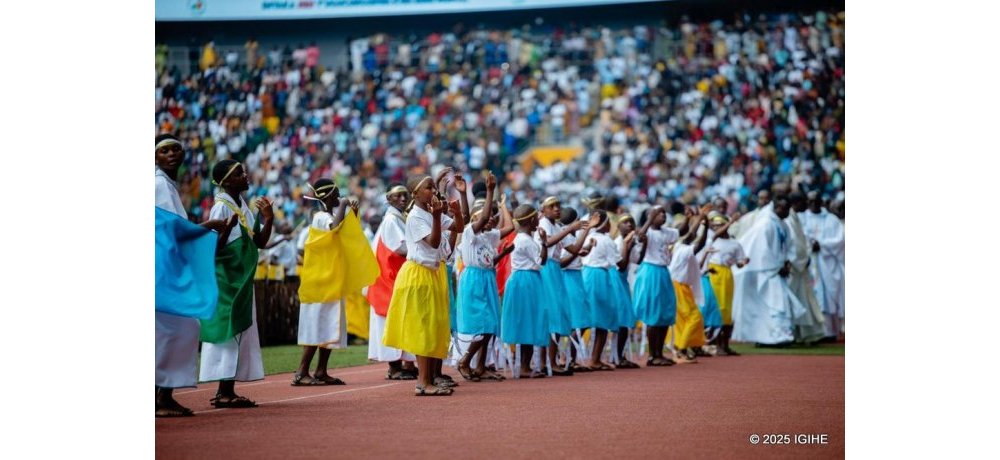 Chorale za Kiliziya Gatolika hirya no hino mu zataramiye Imana muri uyu muhango
