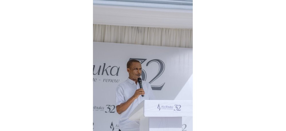 Umunyamabanga Nshingwabikorwa wa Ibuka, Ahishakiye Naphtal, yatanze ikiganiro muri uyu muhango