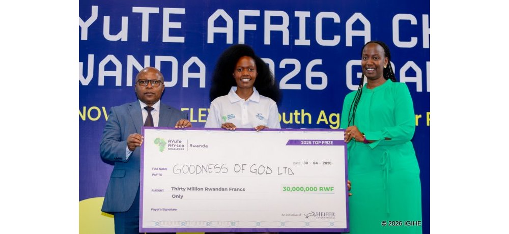 Mutoni Goodluck yatsindiye igihembo nyamukuru cya miliyoni 30 Frw muri AYuTe Africa Challenge