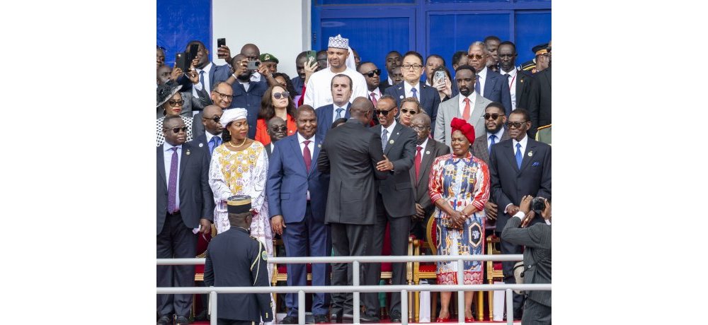Ku wa 5 Gicurasi 2025 Perezida Kagame yitabiriye irahira rya Oligui Nguema wa Gabon
