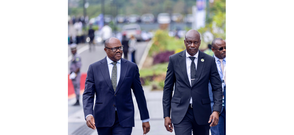 Minisitiri w’Intebe, Dr. Nsengiyumva Justin yitabiriye umuhango wo gutaha inyubako yakira inama i Libreville muri Gabon